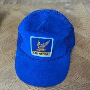 Vintage Ultramar gas station trucker hat from the 1980s or 1990s